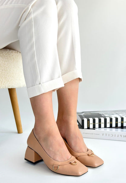 Cande Nude Cilt Topuklu Ayakkabı